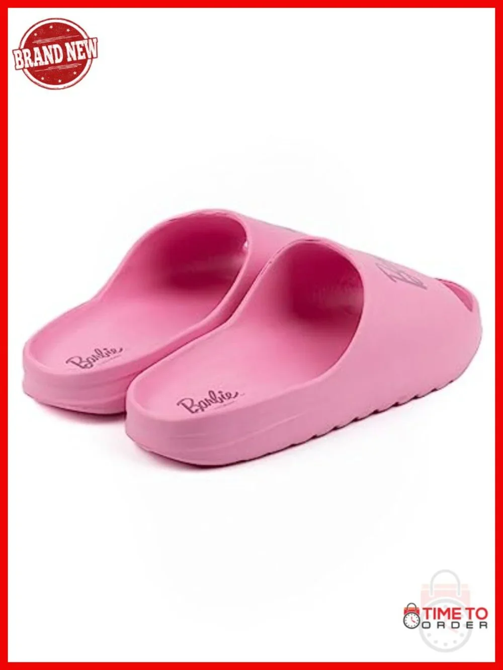 Slide Sandals with Molded Footbed and Slip-Resistant Sole